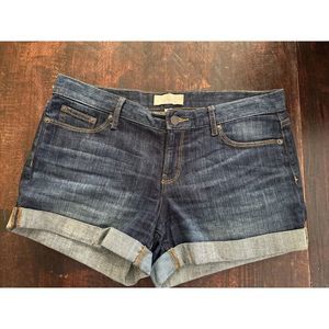BANANA REPUBLIC Womens Size 8 Low Rise Cuffed Denim Blue Jean Shorts 29/8